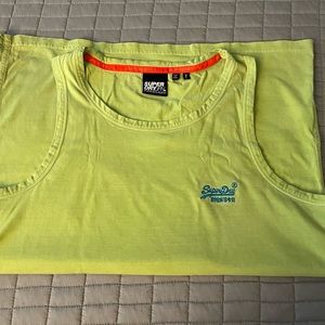XL men’s tank top lime green